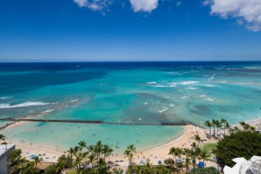 High Floor Luxury Oceanfront at Waikiki Beach Tower